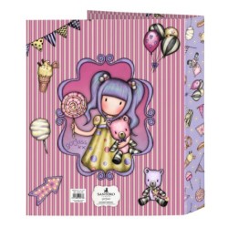 Carpeta de anillas Gorjuss First prize Lila A4 27 x 33 x 6 cm