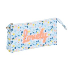 Portatodo Triple Moos Lovely Azul 22 x 12 x 3 cm