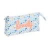 Portatodo Triple Moos Lovely Azul 22 x 12 x 3 cm