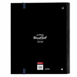 Carpeta de anillas BlackFit8 Urban A4 Negro Azul marino (27 x 32 x 3.5 cm)