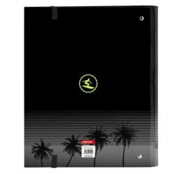 Carpeta de anillas Safta Surf A4 Negro (27 x 32 x 3.5 cm)