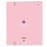 Carpeta de anillas Benetton Vichy A4 Rosa (27 x 32 x 3.5 cm)
