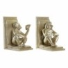 Sujetalibros DKD Home Decor Champán 13 x 12 x 17,5 cm Resina Colonial Mono
