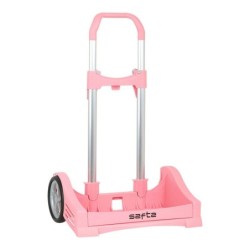 Carro Safta Rosa claro 40 x 85 x 28 cm