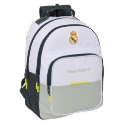 Mochila Escolar Real Madrid C.F. Blanco 32 x 42 x 15 cm