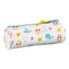 Estuche Escolar Cilíndrico CoComelon Blanco Multicolor (20 x 7 x 7 cm)