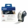 Cinta de Película Continua Brother DK22211 29 mm Negro Negro/Blanco Blanco
