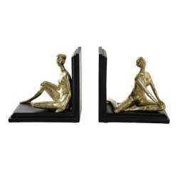 Sujetalibros DKD Home Decor Resina (31.5 x 9.5 x 20.5 cm) (2 pcs)