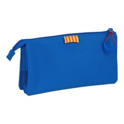 Portatodo Triple F.C. Barcelona M744 22 x 12 x 3 cm Granate Azul marino