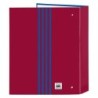 Carpeta de anillas F.C. Barcelona M657 Granate Azul marino A4 27 x 33 x 6 cm