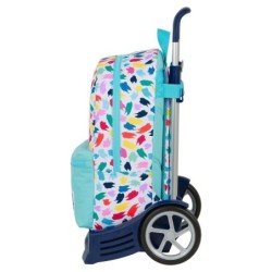 Mochila Escolar con Ruedas Benetton Painting Multicolor