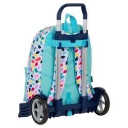 Mochila Escolar con Ruedas Benetton Painting Multicolor
