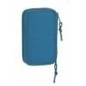 Plumier Doble BlackFit8 M854 Azul 12.5 x 19.5 x 4 cm (28 piezas)