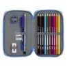 Plumier Doble RCD Espanyol Azul Blanco 12.5 x 19.5 x 4 cm (28 piezas)