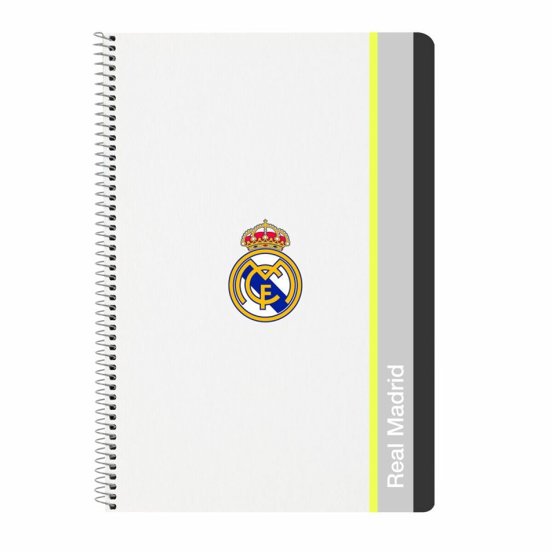 Libreta Real Madrid C.F. Blanco A4 80 Hojas