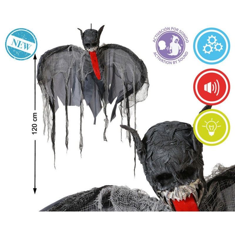 Decoración para Halloween Murciélago 19 x 120 x 110 cm Decoración para Halloween Murciélago 19 x 120 x 110 cm