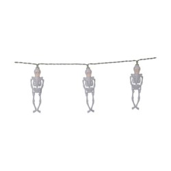 Decoración para Halloween Azul / Blanco 40 x 40 cm LED x 10