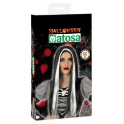 Peluca para Halloween 118189 (60 cm) Blanco Negro Verde