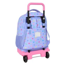 Mochila Escolar Benetton Lila Lila 33 x 45 x 22 cm