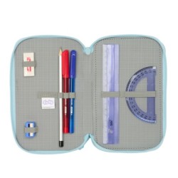 Plumier Triple Furby Azul 12,5 x 19,5 x 5,5 cm 37 Piezas