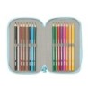 Plumier Triple Furby Azul 12,5 x 19,5 x 5,5 cm 37 Piezas
