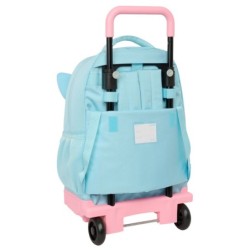 Mochila Escolar con Ruedas Furby Azul cielo 33 x 45 x 22 cm