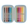 Plumier Triple Bluey Let's play Azul 12,5 x 19,5 x 5,5 cm 37 Piezas
