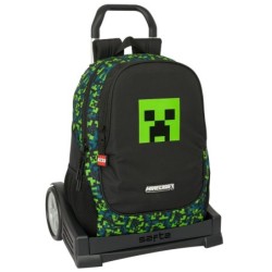 Mochila Escolar con Ruedas Minecraft Tnt Multicolor 32 x 44 x 16 cm