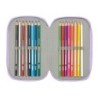 Plumier Triple Frozen Spirit Lila 12,5 x 19,5 x 5,5 cm 37 Piezas