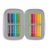 Plumier Triple Frozen Spirit Lila 12,5 x 19,5 x 5,5 cm 37 Piezas