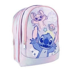 Mochila Escolar Stitch Lila 41 cm