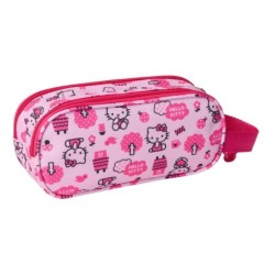 Portatodo Doble Hello Kitty Rosa 21 x 8 x 6 cm