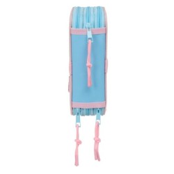 Plumier Triple Lilo & Stitch Happy Azul cielo 12,5 x 19,5 x 5,5 cm 37 Piezas