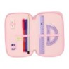 Plumier Triple Lilo & Stitch Ice cream Rosa 12,5 x 19,5 x 5,5 cm 37 Piezas