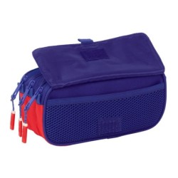 Portatodo Triple Atlético Madrid Azul Blanco Rojo 21,5 x 10 x 8 cm
