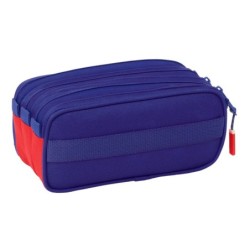 Portatodo Triple Atlético Madrid Azul Blanco Rojo 21,5 x 10 x 8 cm