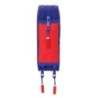 Plumier Triple Atlético Madrid Azul Blanco Rojo 12,5 x 19,5 x 5,5 cm 37 Piezas