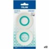 Set de Cintas Adhesivas Milan Transparente 19 mm x 33 m 2 Piezas (12 Unidades)