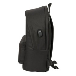 Mochila Escolar Atlético Madrid Negro 31 x 44 x 18 cm