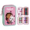 Estuche Escolar con Accesorios Gabby's Dollhouse Rosa 41 x 58 x 3 cm