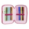 Estuche Escolar con Accesorios Gabby's Dollhouse Rosa 41 x 58 x 3 cm