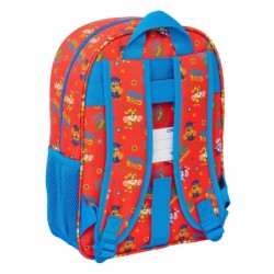 Mochila Escolar The Paw Patrol Cool Azul Rojo 26 x 34 x 11 cm