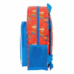 Mochila Escolar The Paw Patrol Cool Azul Rojo 26 x 34 x 11 cm