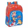 Mochila Escolar The Paw Patrol Cool Azul Rojo 26 x 34 x 11 cm