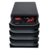 Organizador de Cajones Exacompta DRAWINSERT 24,6 x 29,8 x 3,6 cm Plástico Negro (6 Unidades)