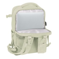Mochila Escolar Safta Beige Beige