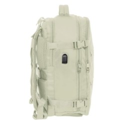 Mochila Escolar Safta Beige Beige
