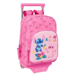Mochila Escolar Lilo & Stitch Chill Rosa Menta 26 x 11 x 67 cm 26 x 34 x 11 cm