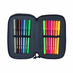 Portatodo Safta New edition Azul marino 12,5 x 19,5 x 5,5 cm 37 Piezas