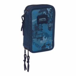 Portatodo Safta New edition Azul marino 12,5 x 19,5 x 5,5 cm 37 Piezas